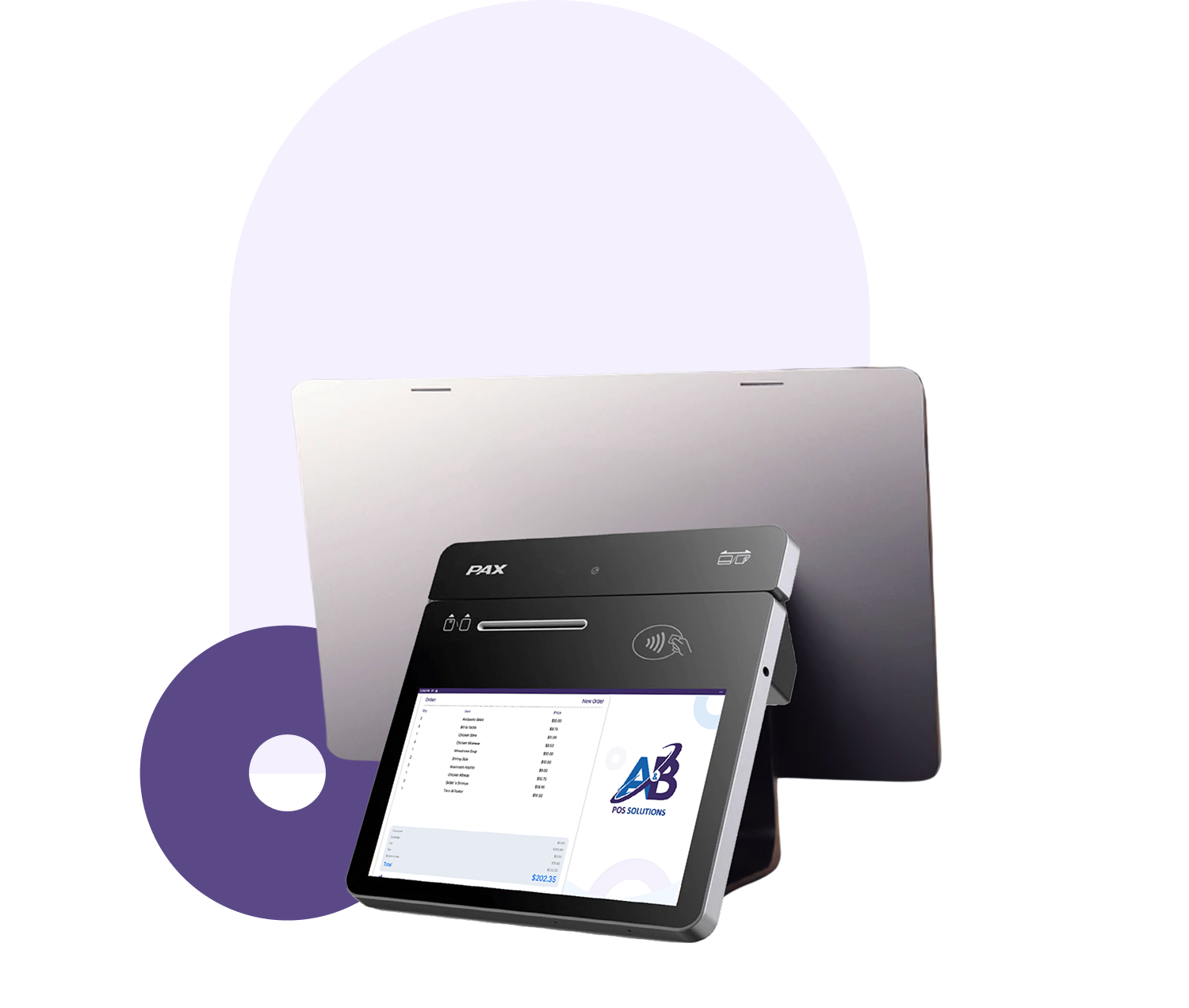 Customer order interface on digital display